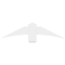 Ekena Millwork Bellingham Architectural Grade PVC Gable Bracket, 48"W x 12"H x 2"D x 6"F, 6/12 Pitch GBP048X12X0206BEL00 - alternate 2